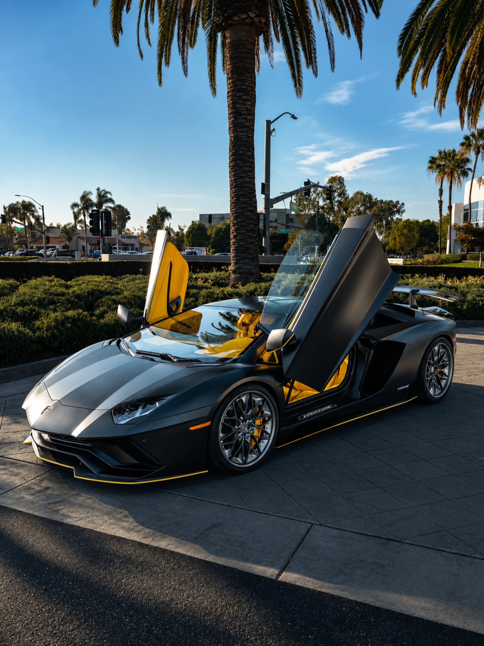 Lamborghini Aventador SVJ, doors open