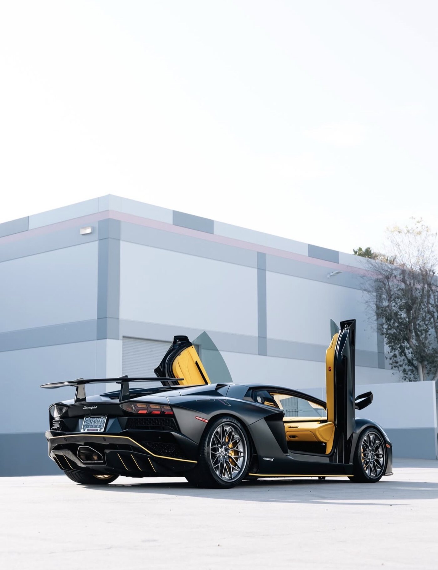 Lamborghini Aventador SVJ, rear three-quarter