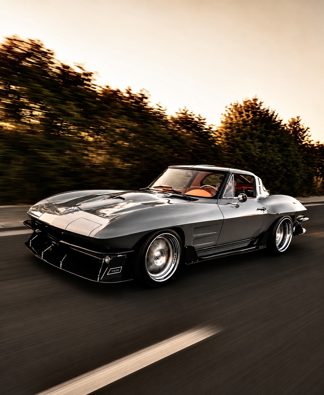 1963 Corvette Split-Window in motion