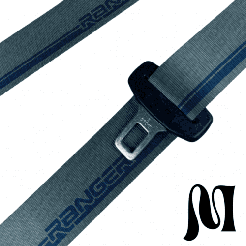 RANGER GRAY & BLUE BESPOKE SEATBELTS