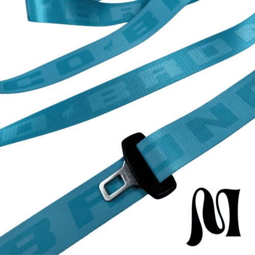 BRONCO SKY BLUE BESPOKE SEATBELTS