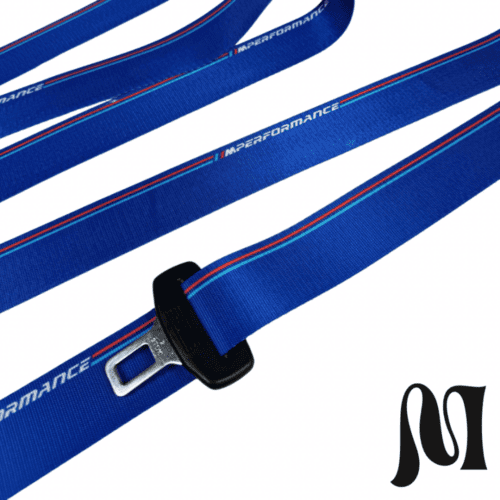 BMW BLUE “MPERFORMANCE” BESPOKE SEATBELTS