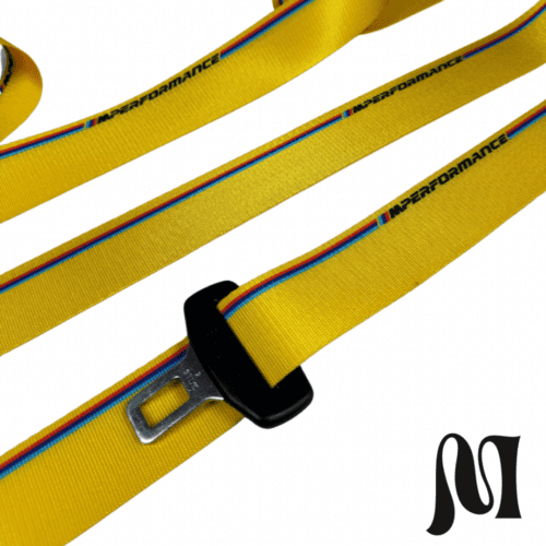 BMW “RACING YELLOW” BESPOKE SEATBELTS