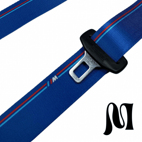 BMW M BLUE BESPOKE SEATBELTS