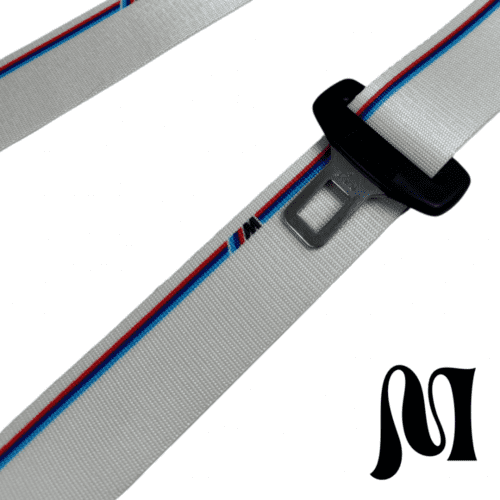 BMW M WHITE BESPOKE SEATBELTS