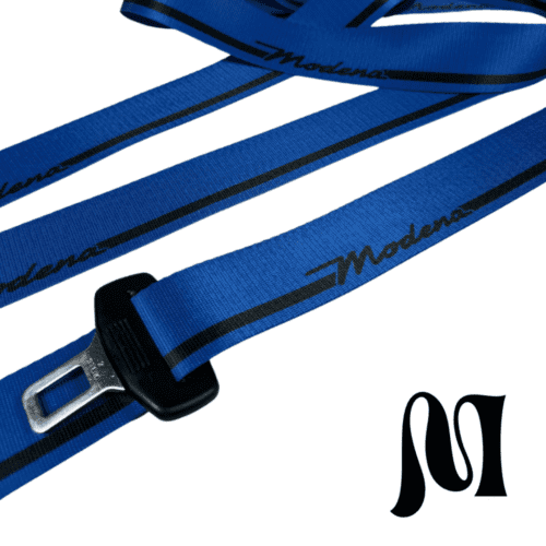FERRARI MODENA BLUE BESPOKE SEATBELTS