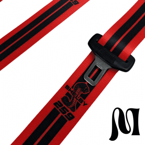 SHELBY 259 “COBRA KAI” BESPOKE SEATBELTS
