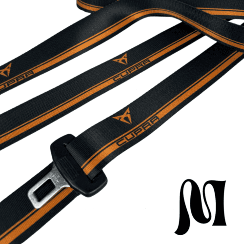 CUPRA BLACK & COPPER BESPOKE SEATBELTS