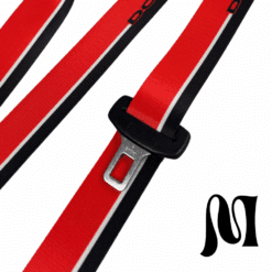 DODGE RED BESPOKE SEATBELTS