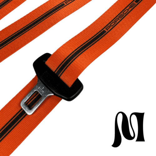 PORSCHE ORANGE BESPOKE SEATBELTS