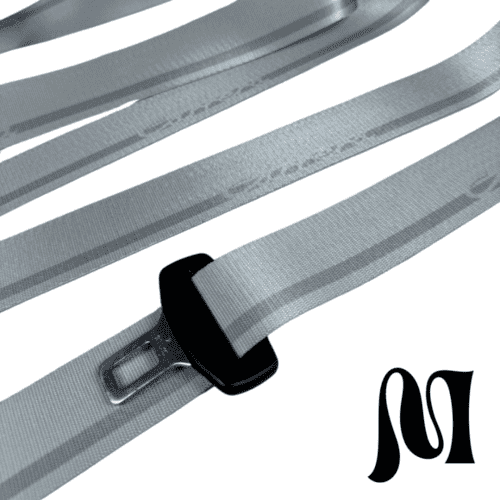 PORSCHE CARRERA SILVER BESPOKE SEATBELTS