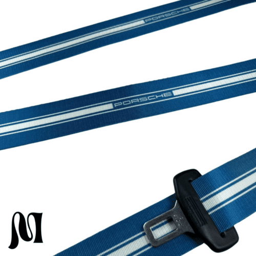 PORSCHE CLASSY BLUE BESPOKE SEATBELTS